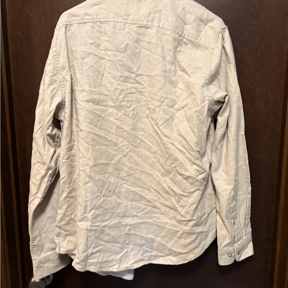 Goodfellow & Co Cream Lightweight Shirt Jacket - Picture 4 of 5